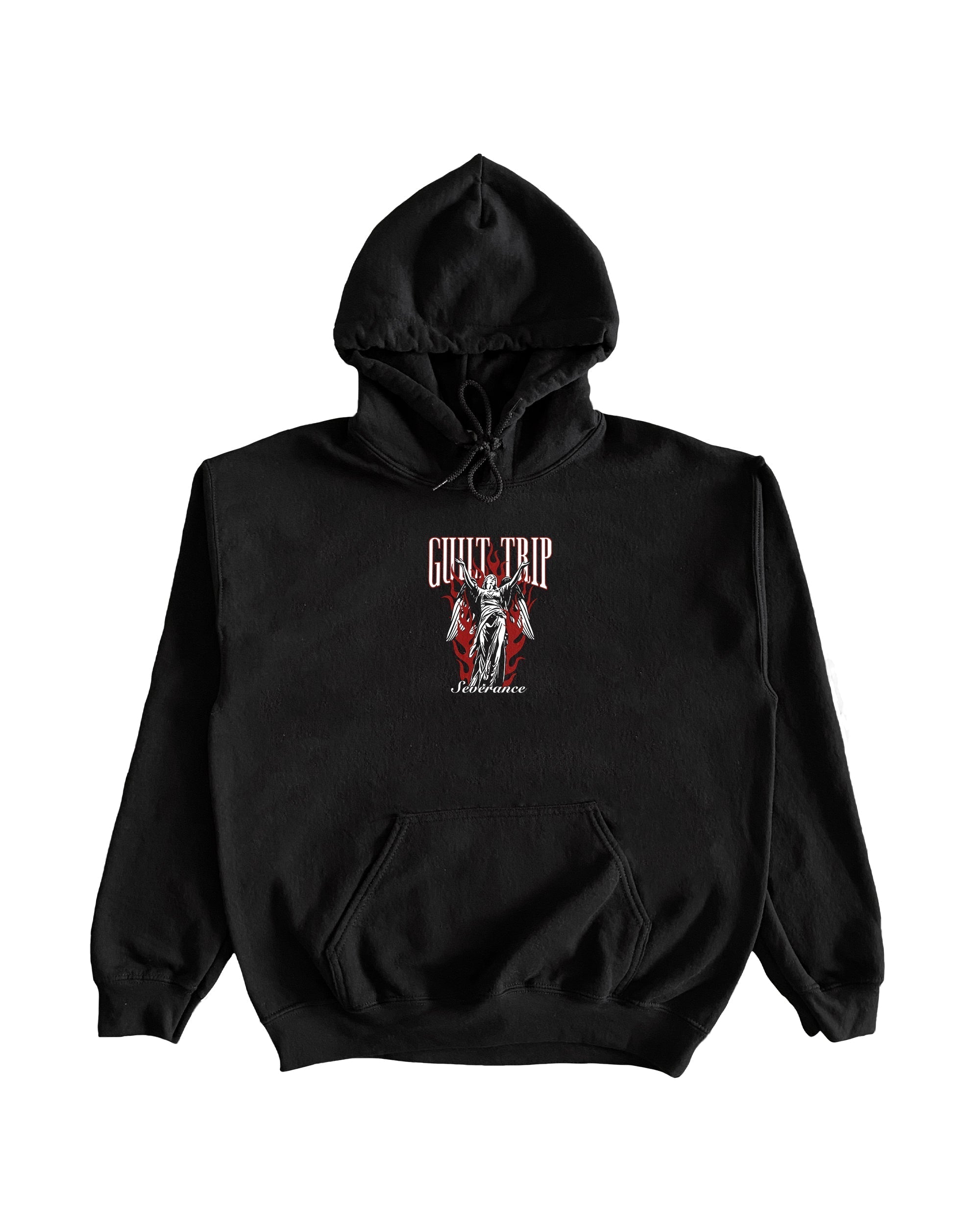Guilt Trip - Embroidered Flaming Angel Hoodie T-Shirts, Sweatshirt | CoreVibeTees.com