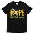 Hope Childhood Cancer Awareness Butterfly T-Shirt Hoodie, Sweatshirt | CoreVibeTees.com