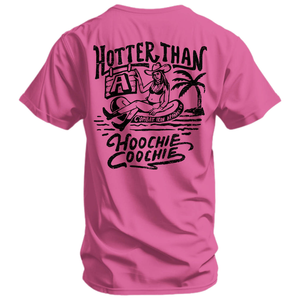 Hotter Than A Hoochie Coochie Men's T-Shirt Hoodie, Sweatshirt | CoreVibeTees.com (Image 1)