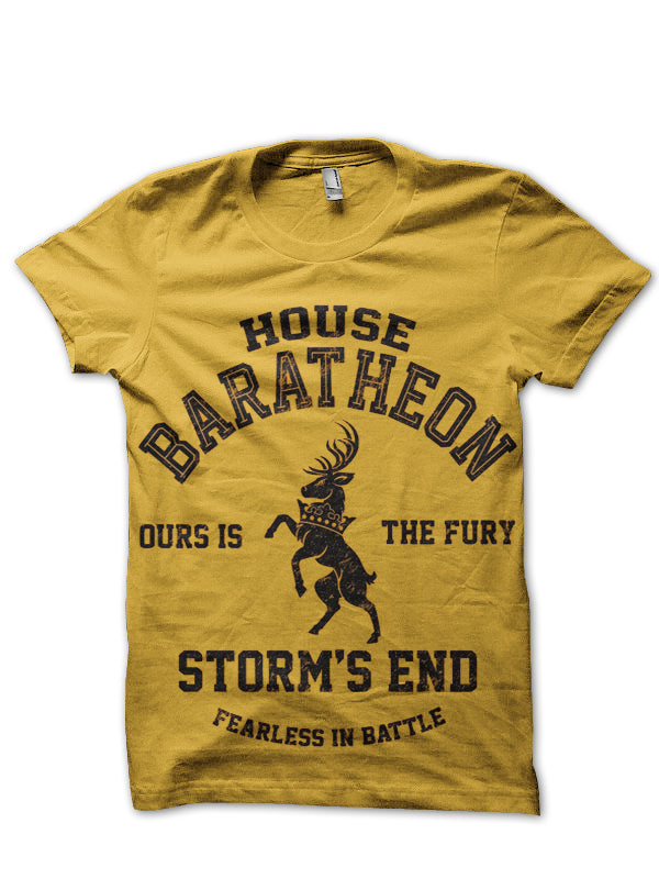 House Baratheon Yellow Tee Hoodie, Sweatshirt | CoreVibeTees.com