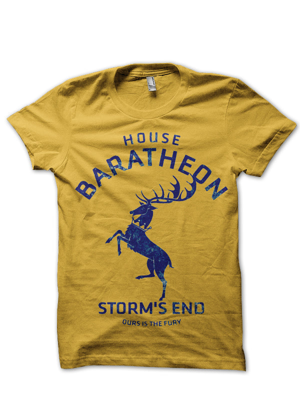House Baratheon Yellow Tee (White Colour Available) Hoodie, Sweatshirt | CoreVibeTees.com