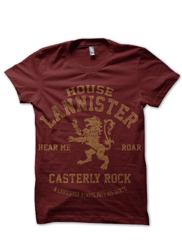 House Lannister Maroon T-Shirt Style001 Hoodie, Sweatshirt | CoreVibeTees.com