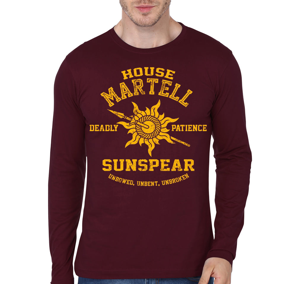 House Martell Maroon Full Sleeve Tee Hoodie, Sweatshirt | CoreVibeTees.com