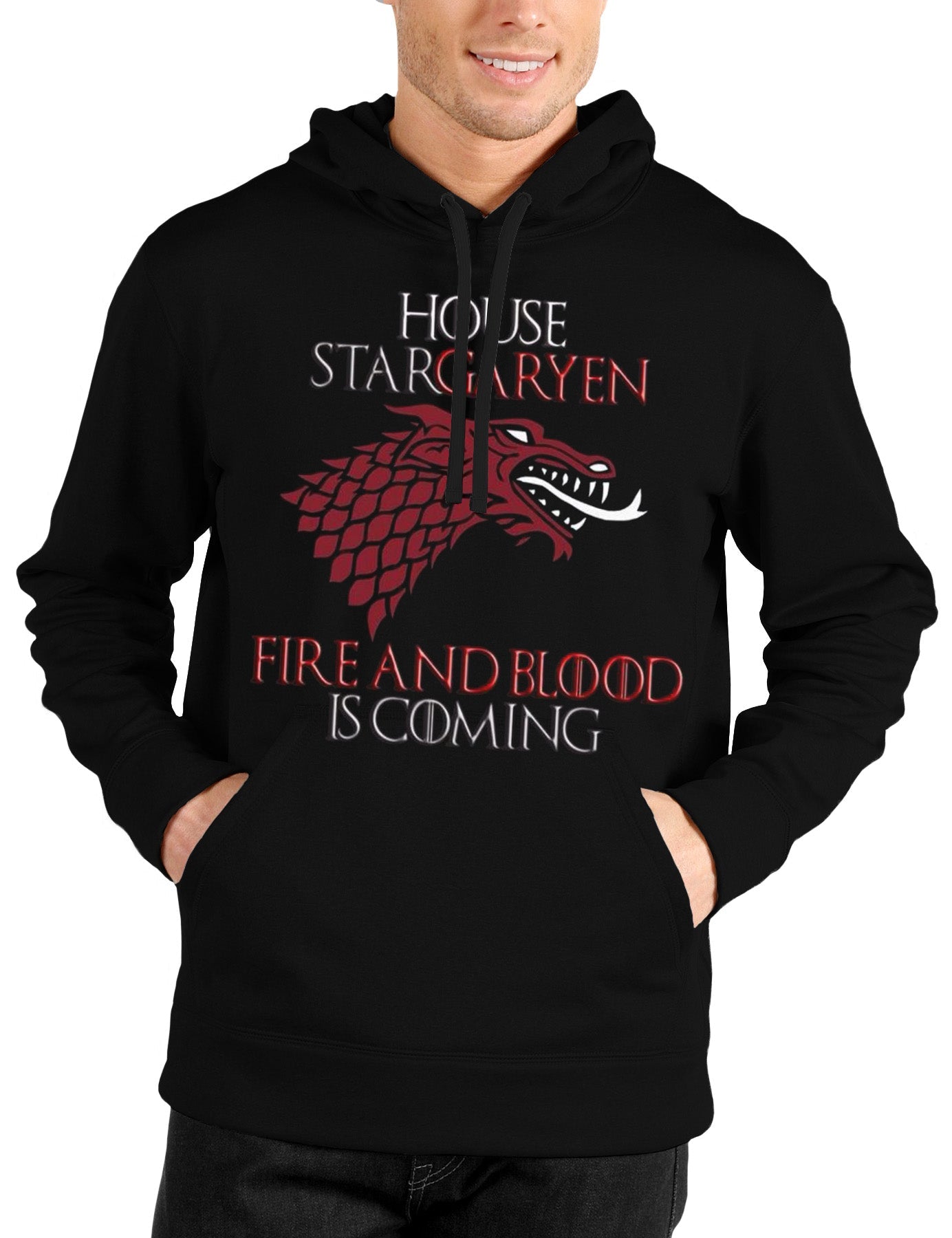 House Stargaryen Black Hooded Sweatshirt T-Shirts, Hoodie | CoreVibeTees.com