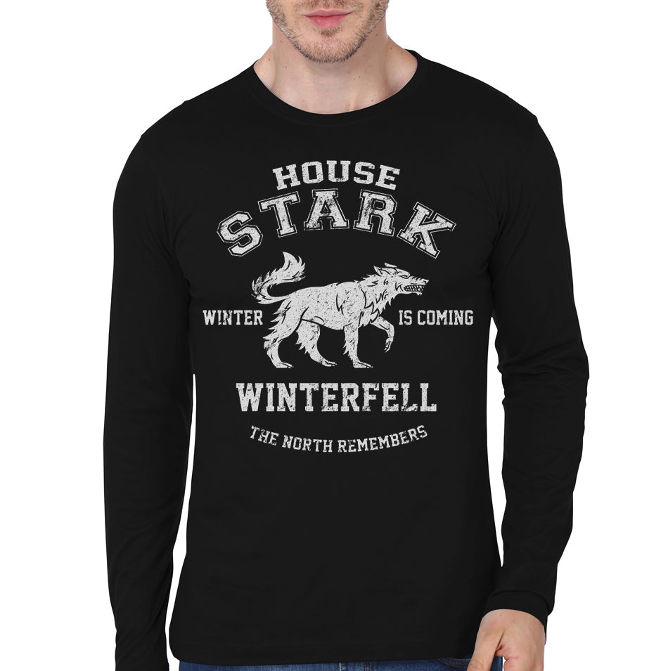 House Stark Black Full Sleeve Tee Hoodie, Sweatshirt | CoreVibeTees.com