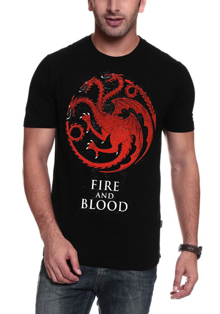 House Targaryen Fire And Blood Black T-Shirt Hoodie, Sweatshirt | CoreVibeTees.com