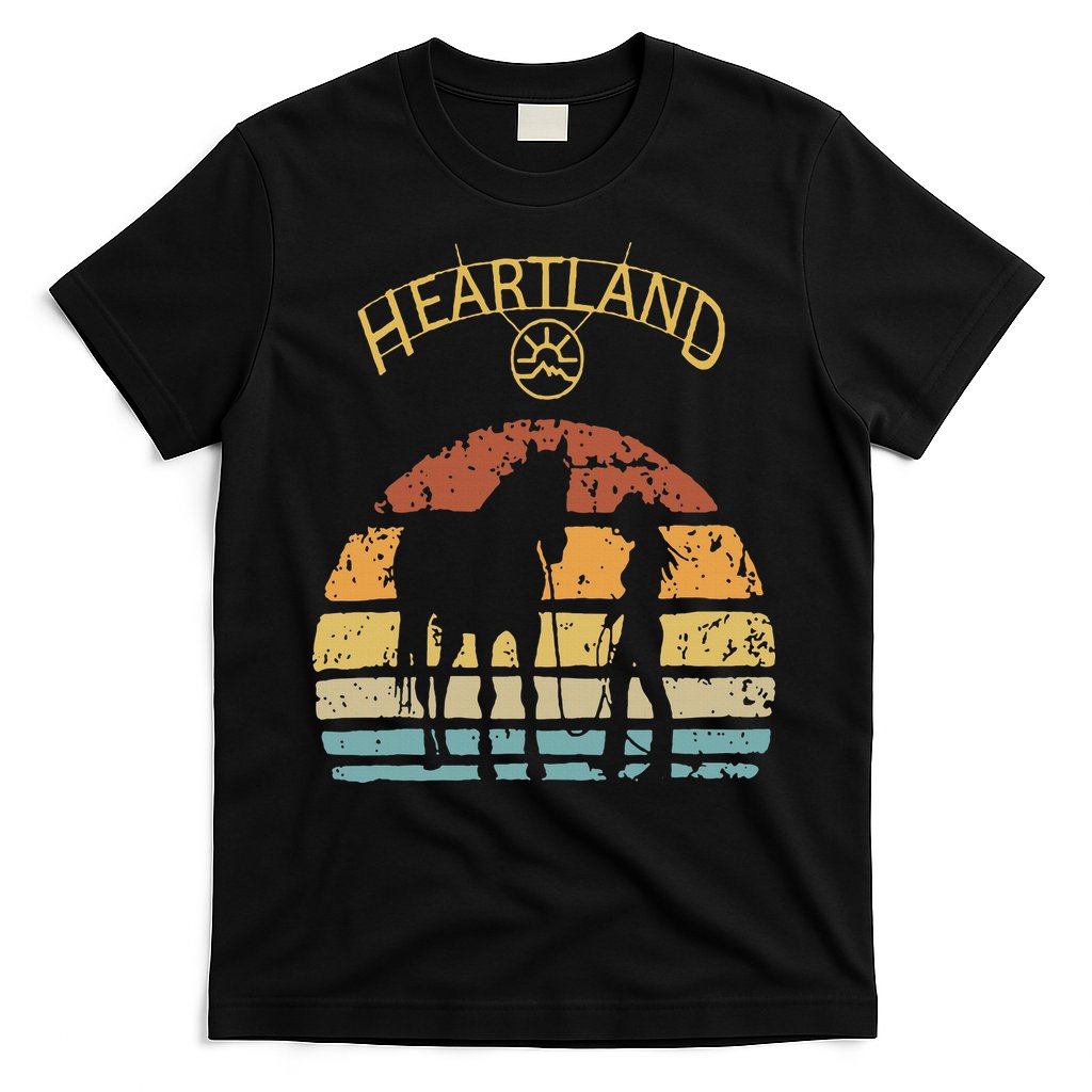 Heartland Retro Vintage Sunset T-Shirt Hoodie, Sweatshirt | CoreVibeTees.com