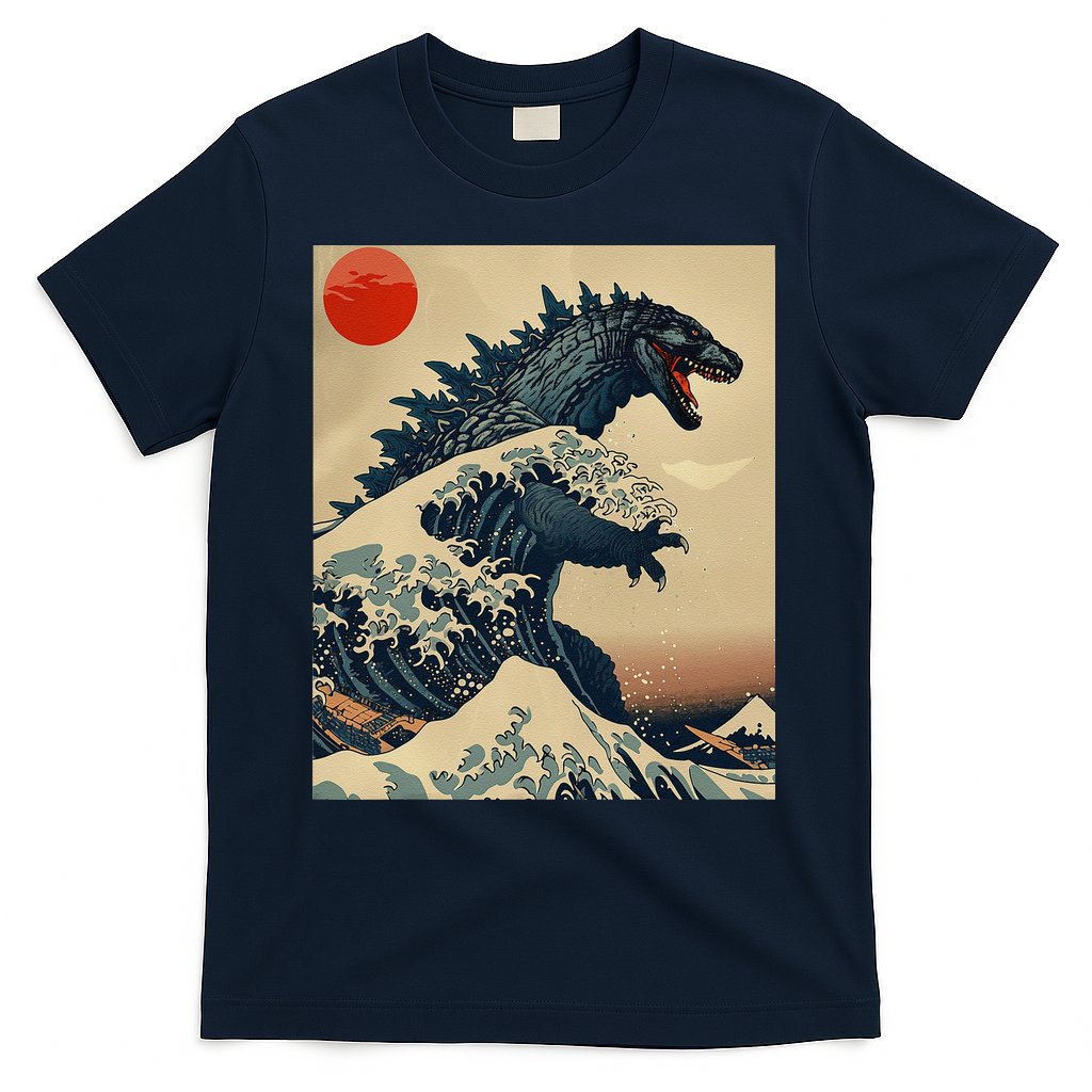 Hokusai The Great Kaiju Off Kanagawa Vintage Japanese Art T-Shirt Hoodie, Sweatshirt | CoreVibeTees.com