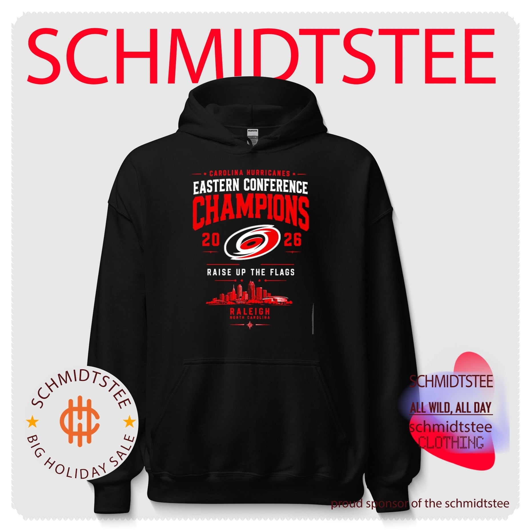 Carolina Hurricanes 2026 Eastern Conference Champions Raise up the flags skyline shirt