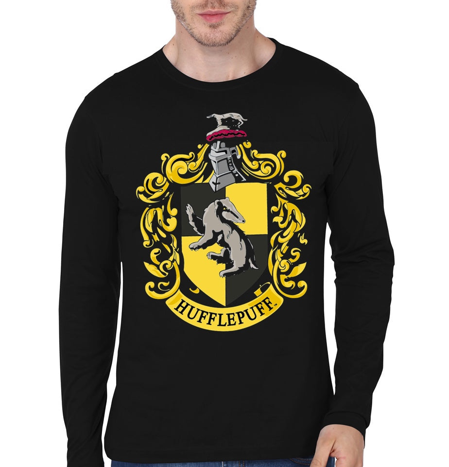Hufflepuff Black Full Sleeve T-Shirt Hoodie, Sweatshirt | CoreVibeTees.com