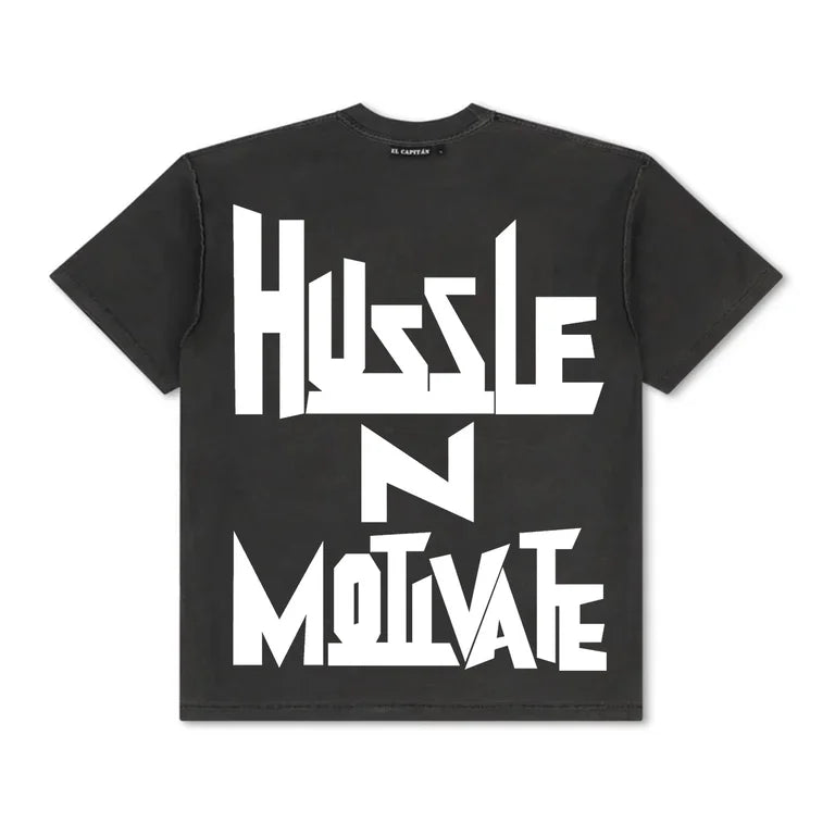 HUSSLE N MOTIVATE TEE Hoodie, Sweatshirt | CoreVibeTees.com (Image 2)