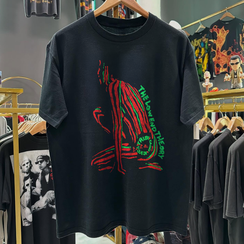 1991 TRIBE CALLED QUEST 'LOW END THEORY' WASHED BLACK T-SHIRT Hoodie, Sweatshirt | CoreVibeTees.com (Image 1)