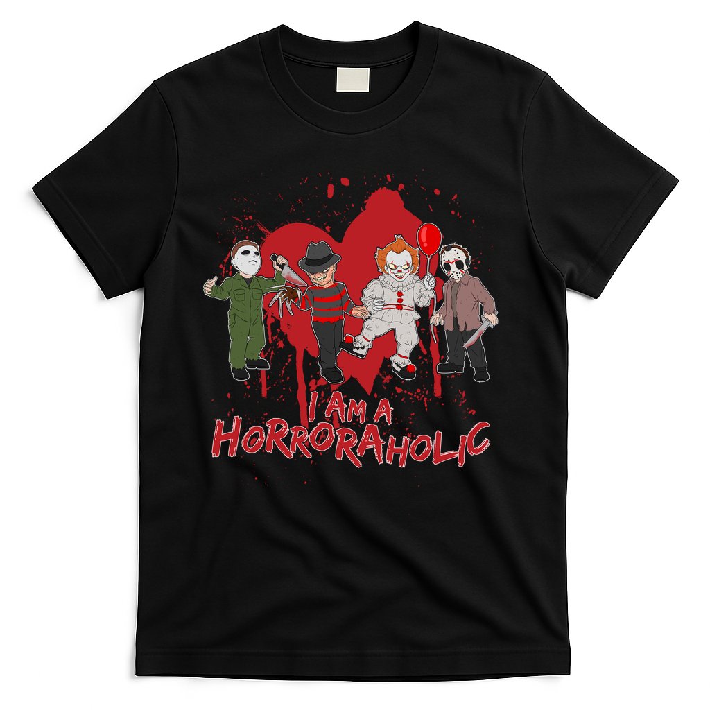 I Am A Horroraholic Funny Halloween T-Shirt Hoodie, Sweatshirt | CoreVibeTees.com