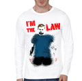 I Am Justice White Full Sleeve Tee Hoodie, Sweatshirt | CoreVibeTees.com
