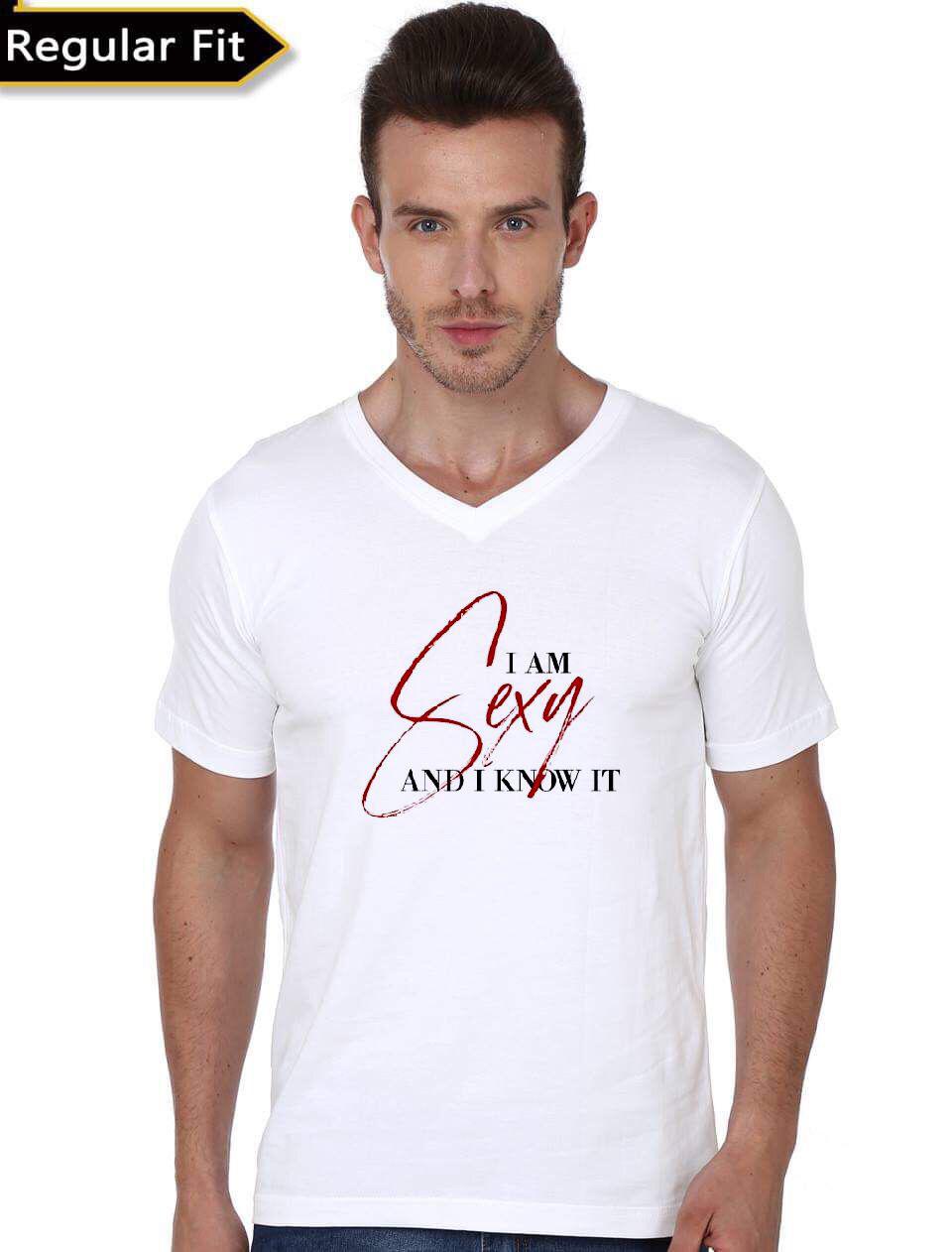 I Am Sexy And I Know IT V-Neck T-Shirt Hoodie, Sweatshirt | CoreVibeTees.com