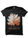 I Give Zero Fox Black Half Sleeve T-Shirt Hoodie, Sweatshirt | CoreVibeTees.com