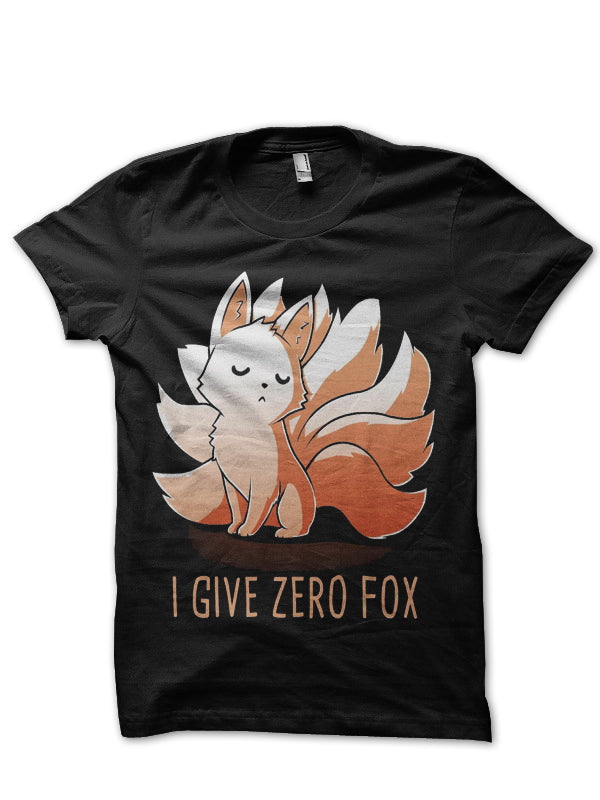I Give Zero Fox Black Half Sleeve T-Shirt Hoodie, Sweatshirt | CoreVibeTees.com