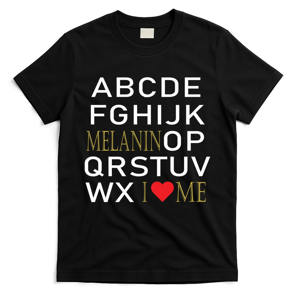 I Heart Melanin Alphabet T-Shirt Hoodie, Sweatshirt | CoreVibeTees.com