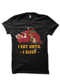 I Eat Until I Sleep Half Sleeve T-Shirt Hoodie, Sweatshirt | CoreVibeTees.com