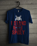 I stand Navy Blue Tee Hoodie, Sweatshirt | CoreVibeTees.com