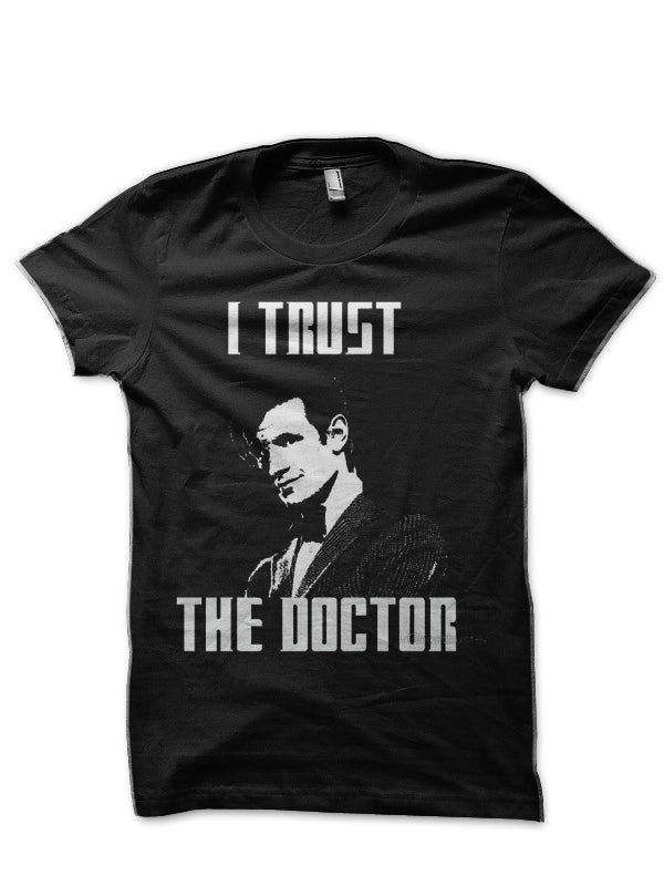 I Trust The Doctor Black T-Shirt Hoodie, Sweatshirt | CoreVibeTees.com