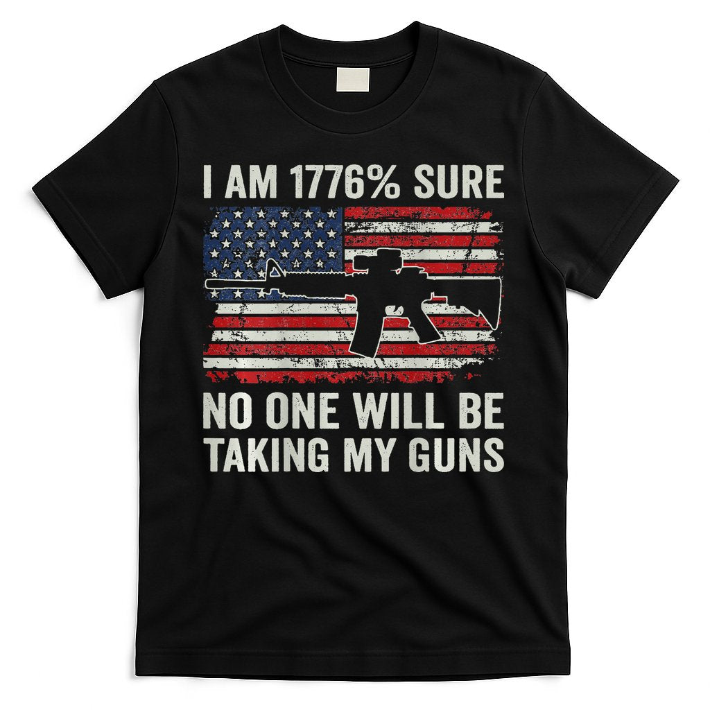 I'm 1776 Sure No One Is Taking My Guns AR15 USA Flag BACK T-Shirt Hoodie, Sweatshirt | CoreVibeTees.com