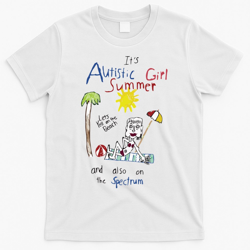 Its Autistic Girl Summer And Also On The Spectrum T-Shirt Hoodie, Sweatshirt | CoreVibeTees.com