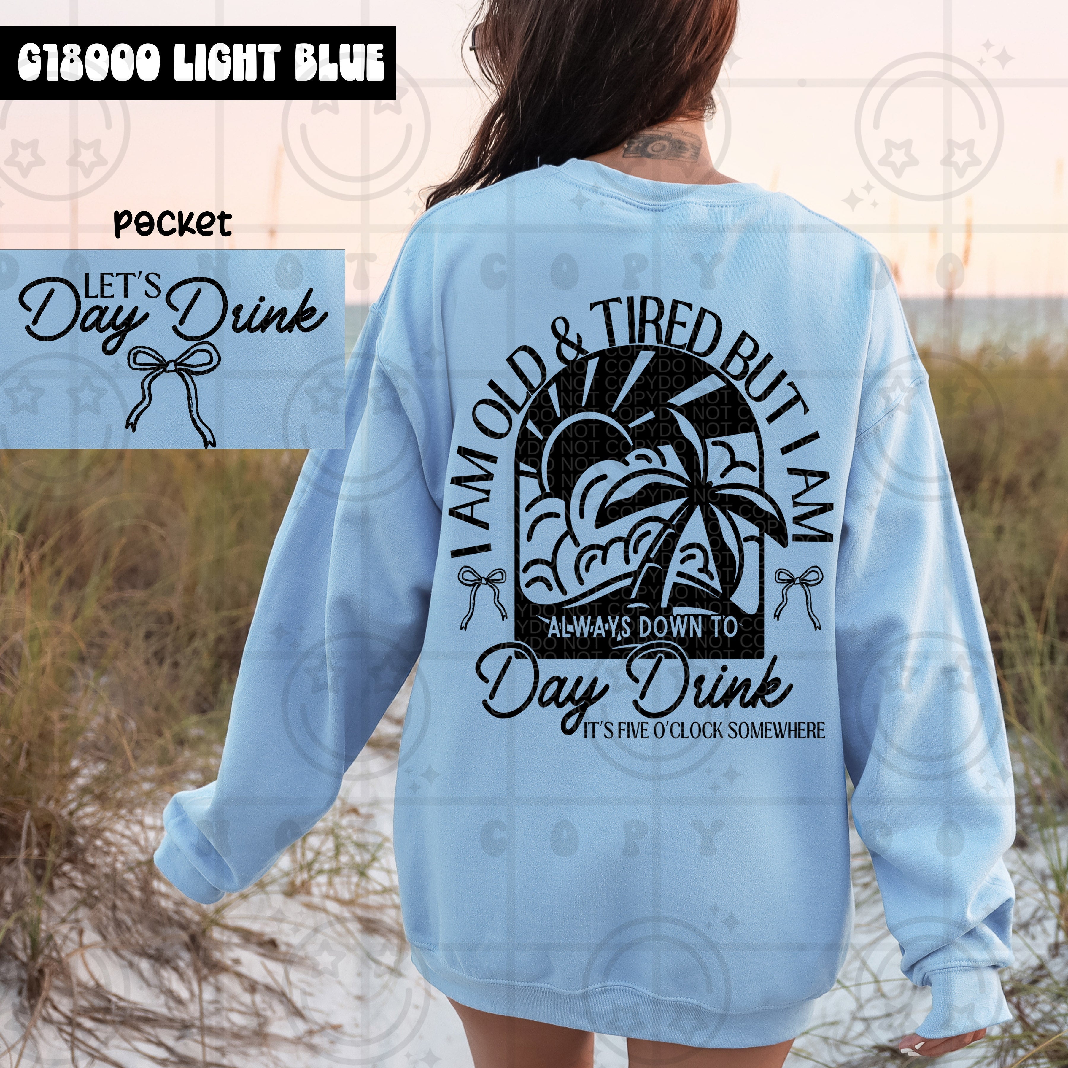 OLD AND TIRED DOUBLE SIDED SWEATSHIRT T-Shirts, Hoodie | CoreVibeTees.com (Image 1)