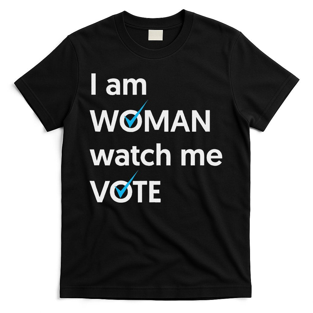 I Am Woman Watch Me Vote 2024 Blue Wave Vote T-Shirt Hoodie, Sweatshirt | CoreVibeTees.com