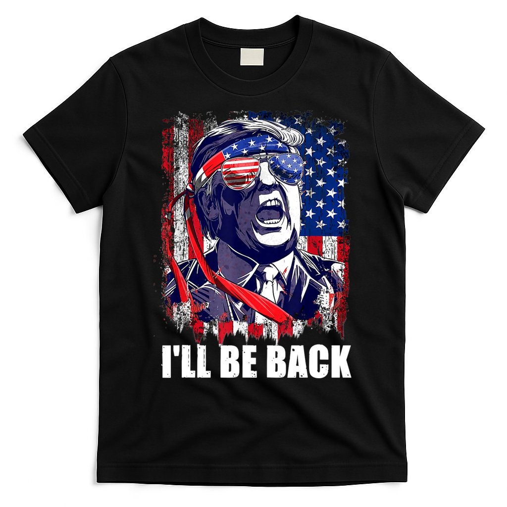 I'll Be Back Trump Make American Great Again, Trump 2024 T-Shirt Hoodie, Sweatshirt | CoreVibeTees.com