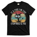Its Fine Im Fine Everything Is Fine Funny Cat T-Shirt Hoodie, Sweatshirt | CoreVibeTees.com