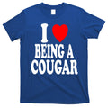 I Heart (Love) Being A Cougar Hot Older Gift T-Shirt Hoodie, Sweatshirt | CoreVibeTees.com