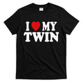 I HEART LOVE MY TWIN T-Shirt Hoodie, Sweatshirt | CoreVibeTees.com