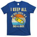 I Keep All My Dad Jokes In A Dad A Base Retro Sunset T-Shirt Hoodie, Sweatshirt | CoreVibeTees.com