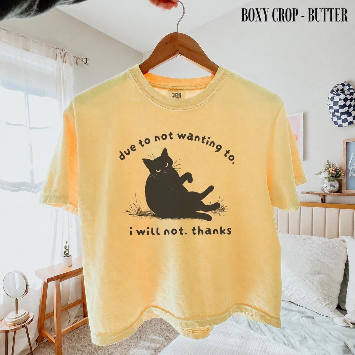 Due Wanting Thanks Comfort Colors Cat Tee Sarcastic Introvert Vintage Cat Mom (4)