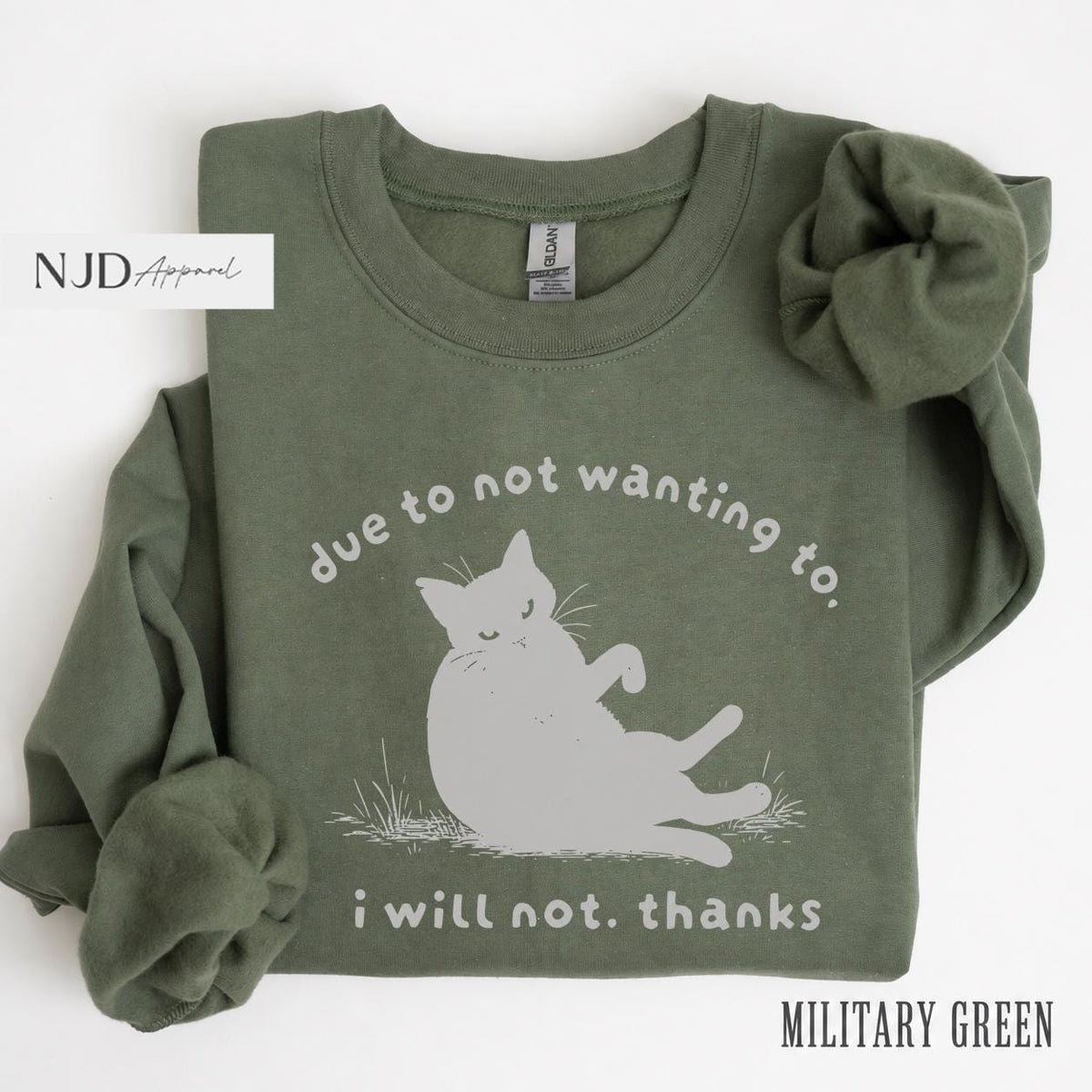 Due Wanting Thanks Comfort Colors Cat Tee Sarcastic Introvert Vintage Cat Mom (5)