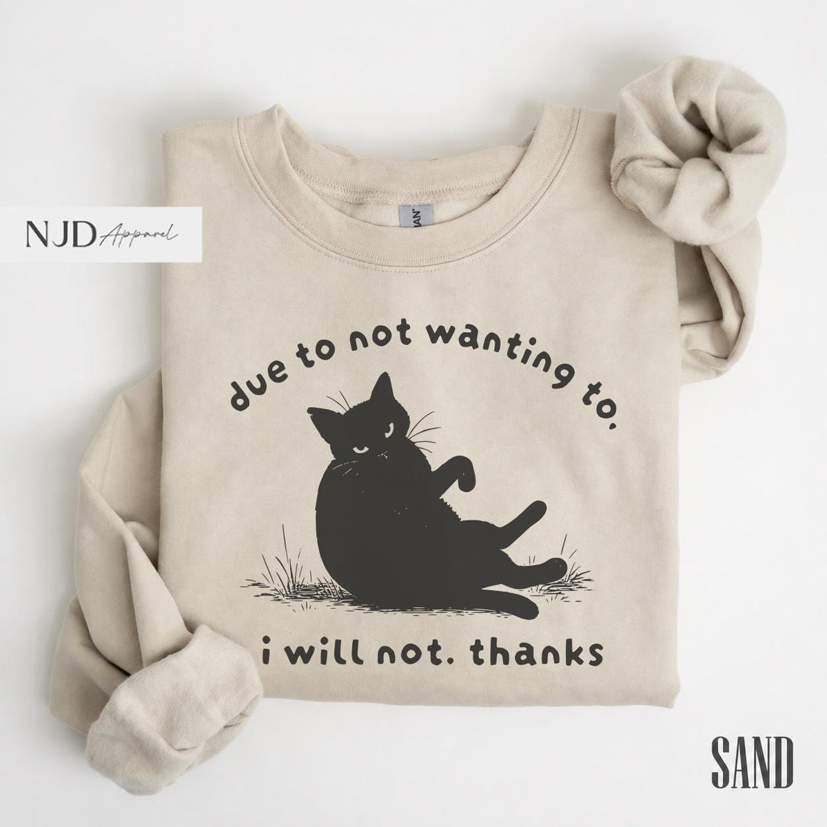 Due Wanting Thanks Comfort Colors Cat Tee Sarcastic Introvert Vintage Cat Mom (1)