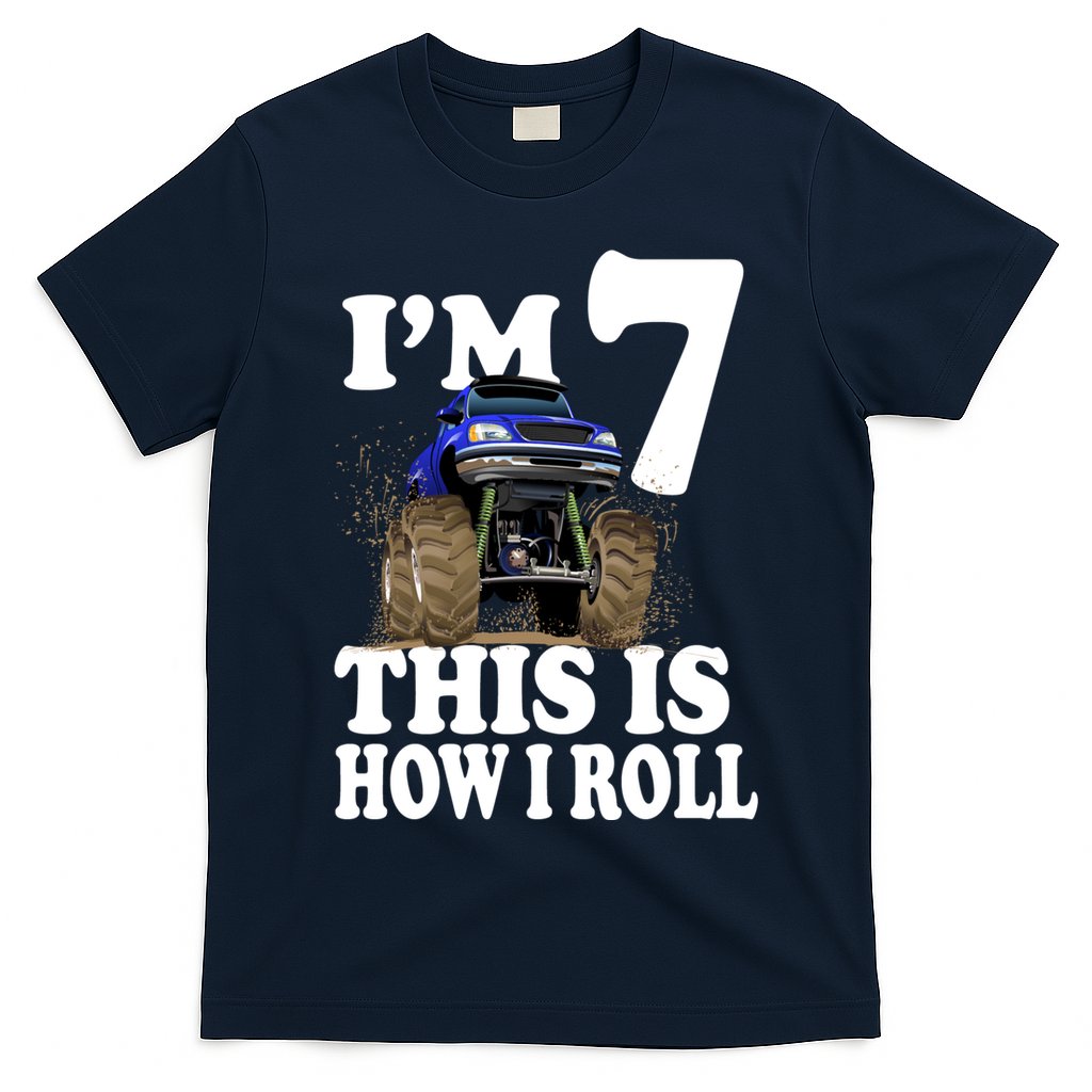 I'm 7 This Is How I Roll Monster Truck T-Shirt Hoodie, Sweatshirt | CoreVibeTees.com
