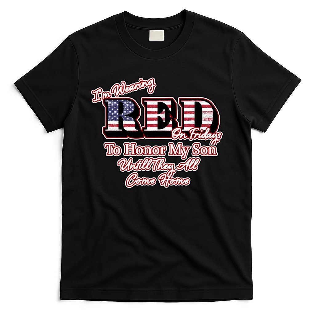 I'm Wearing Red On Fridays Until They All Come Home T-Shirt Hoodie, Sweatshirt | CoreVibeTees.com
