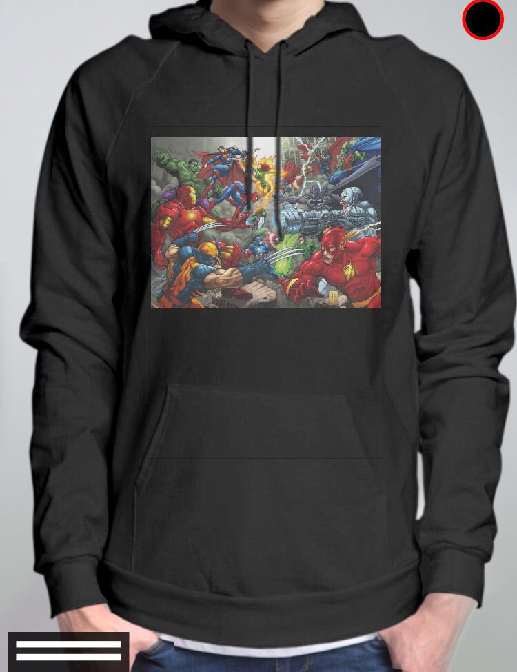 Justice League Vs Avengers Vs Xmen Black Girls Hoodie T-Shirts, Sweatshirt | CoreVibeTees.com