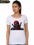 Deadpool Girls White T-Shirt Hoodie, Sweatshirt | CoreVibeTees.com