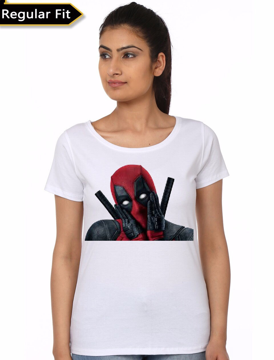 Deadpool Girls White T-Shirt Hoodie, Sweatshirt | CoreVibeTees.com