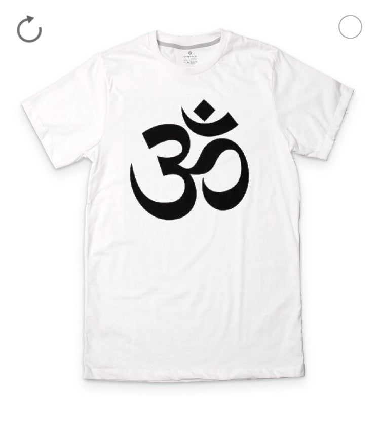 Om White T-Shirt Hoodie, Sweatshirt | CoreVibeTees.com