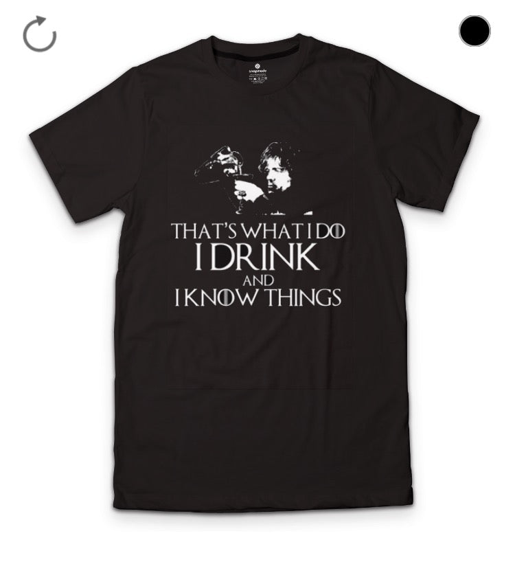 Tyrion Lannsiter Black T-Shirt Hoodie, Sweatshirt | CoreVibeTees.com