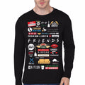 Friends Black Full Sleeve T-Shirt Style004 Hoodie, Sweatshirt | CoreVibeTees.com