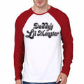 Daddyâ€™s Little Monster Raglan T-Shirt Hoodie, Sweatshirt | CoreVibeTees.com