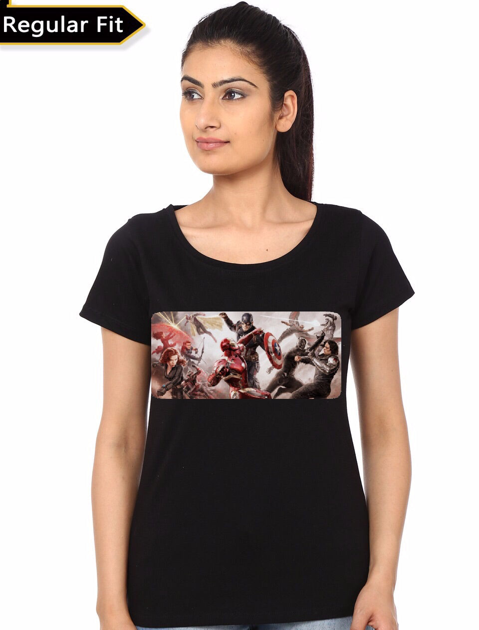 Civil War Girlâ€™s Black T-Shirt Style001 Hoodie, Sweatshirt | CoreVibeTees.com