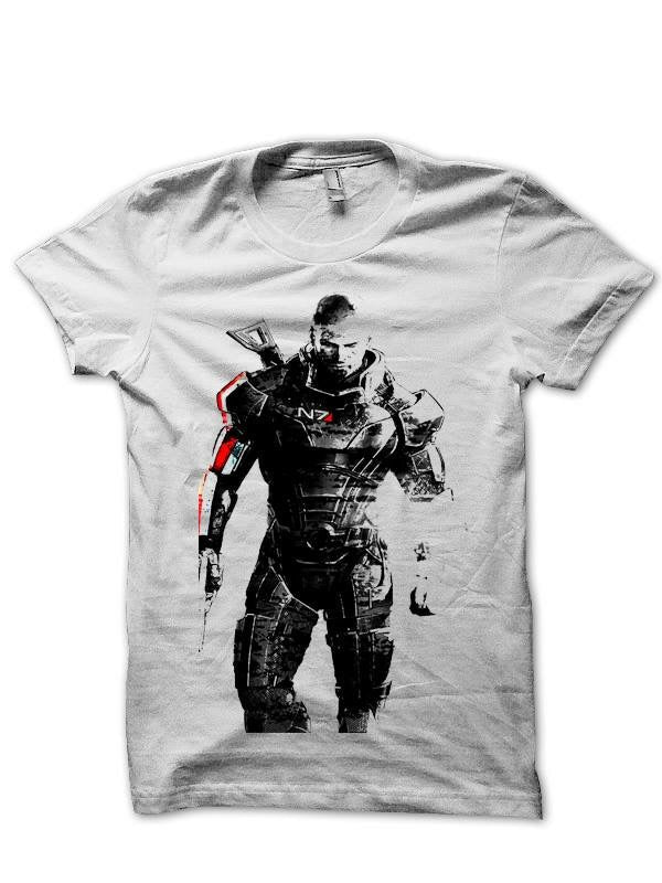 Mass Effect N7 White T-Shirt Hoodie, Sweatshirt | CoreVibeTees.com
