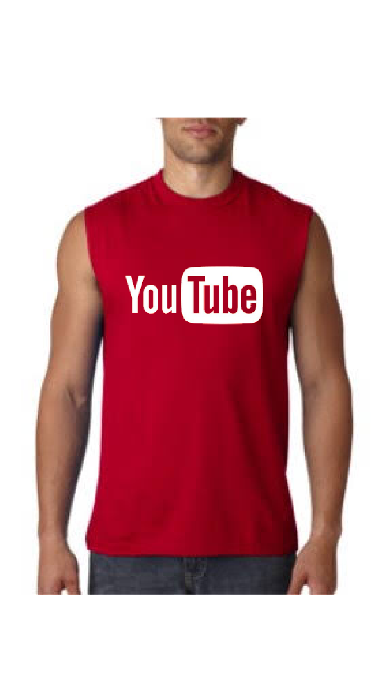 YouTube Red Sleeveless Tee Hoodie, Sweatshirt | CoreVibeTees.com