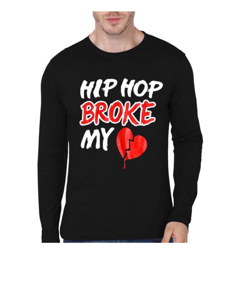 Hip Hop Black Full Sleeve T-Shirt Hoodie, Sweatshirt | CoreVibeTees.com